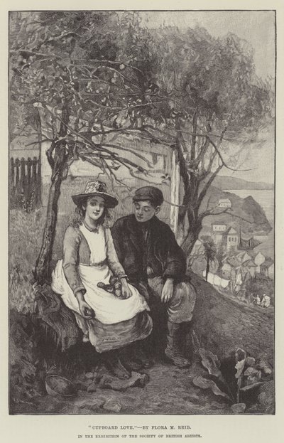 Amor de armario, en la Exposición de la Sociedad de Artistas Británicos de Flora Macdonald Reid